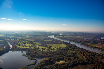Lampertheimer Althrein und Naturschutzgebiet Biedensand im Bundesland Hessen, Deutschland