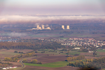 Biblis - stillgelegt aber wohl noch auf ewig eine Flugverbotszone im Bundesland Hessen, Deutschland