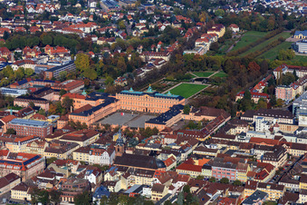 Residenzschloss Rastatt aus Süden im Bundesland Baden-Württemberg, Deutschland