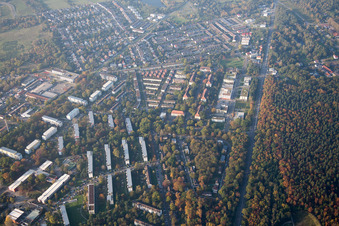 Ortsteil Nordstadt in Karlsruhe im Bundesland Baden-Württemberg, Deutschland