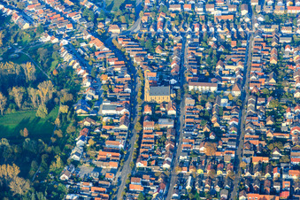 Evangelische Kirche Neureut Nord in Karlsruhe im Bundesland Baden-Württemberg, Deutschland