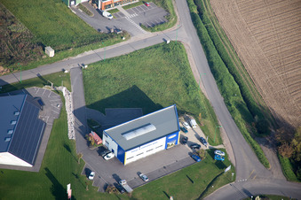 Soultz-sous-Forêts im Bundesland Bas-Rhin, Frankreich aus der Luft