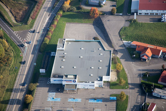 Luftbild von Hohwiller im Bundesland Bas-Rhin, Frankreich