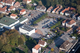 Soultz-sous-Forêts im Bundesland Bas-Rhin, Frankreich von oben