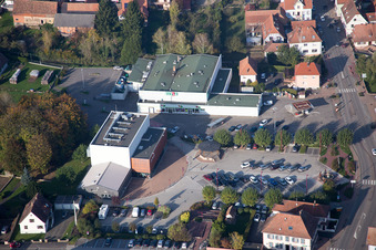 Soultz-sous-Forêts im Bundesland Bas-Rhin, Frankreich aus der Luft betrachtet