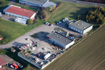 Hohwiller im Bundesland Bas-Rhin, Frankreich von oben