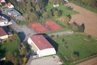 Hatten im Bundesland Bas-Rhin, Frankreich aus der Luft