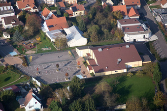 Hatten im Bundesland Bas-Rhin, Frankreich von oben gesehen