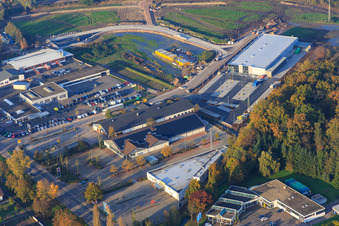 ALDI und EDEKA in der Lauterburger Straße in Kandel im Bundesland Rheinland-Pfalz, Deutschland