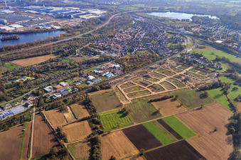 Neubaugebiet Niederwiesen Pau.l-Klee-Ring in Wörth am Rhein im Bundesland Rheinland-Pfalz, Deutschland