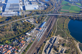 Bahnhof Wörth (Rhein) in Wörth am Rhein im Bundesland Rheinland-Pfalz, Deutschland