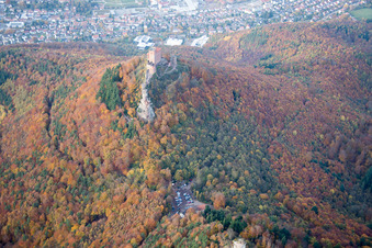 Trifelsparkplatz im Ortsteil Bindersbach in Annweiler am Trifels im Bundesland Rheinland-Pfalz, Deutschland
