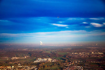Industriegebiet Landau von Westen in Landau in der Pfalz im Bundesland Rheinland-Pfalz, Deutschland