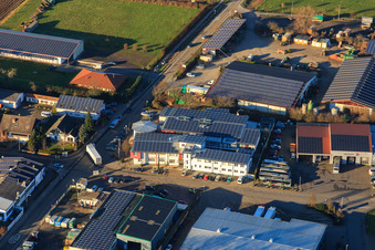 Schrägluftbild von REHA med Gesundheitspark GmbH - Abteilung Orthopädie & Neurologie in Herxheim bei Landau im Bundesland Rheinland-Pfalz, Deutschland