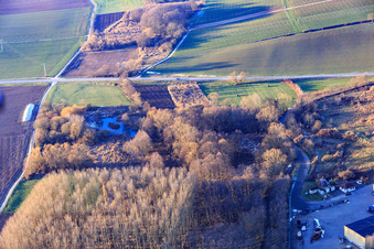 Recyclinghof des Wertstoffwirtschaftszentrum Süd Südliche Weinstraße im Ortsteil Ingenheim in Billigheim-Ingenheim im Bundesland Rheinland-Pfalz, Deutschland