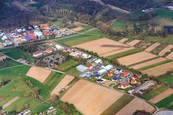 Gewerbegebiet AM Pfaffensee mit Kirchner Garten- und Landschaftsbau GmbH und GS Elektrotechnik GmbH in Harthausen im Bundesland Rheinland-Pfalz, Deutschland