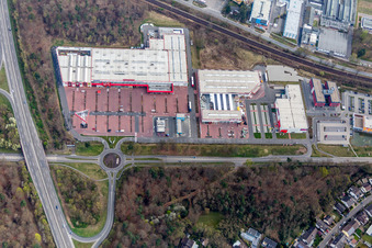 Gebäude der Niederlassung des Baumarktes BAUHAUS Speyer in Speyer im Bundesland Rheinland-Pfalz, Deutschland