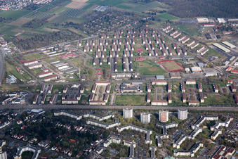 Benjamin-Franklin-Village im Ortsteil Käfertal in Mannheim im Bundesland Baden-Württemberg, Deutschland