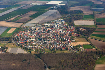 Ortsteil Hüttenfeld in Lampertheim im Bundesland Hessen, Deutschland