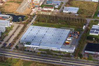 Industriegebiet Suzuki-Allee mit SUZUKI DEUTSCHLAND GMBH in Bensheim im Bundesland Hessen, Deutschland