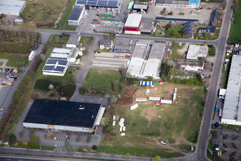 Gewerbegebiet und Firmenansiedlung Suzukiallee in Bensheim im Bundesland Hessen, Deutschland