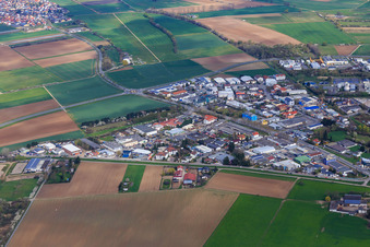 Industriegebiet Schwanheimer Straße in Bensheim im Bundesland Hessen, Deutschland