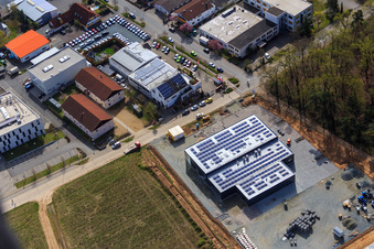 Schrägluftbild von Autohaus Alsbach Bayram GmbH - Alsbach-Hähnlein im Ortsteil Sandwiese im Bundesland Hessen, Deutschland