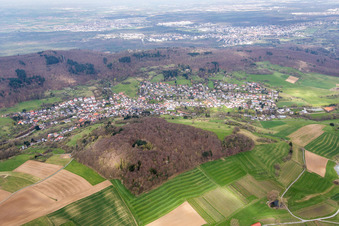 Luftbild von Ortsteil Nieder-Beerbach in Mühltal im Bundesland Hessen, Deutschland