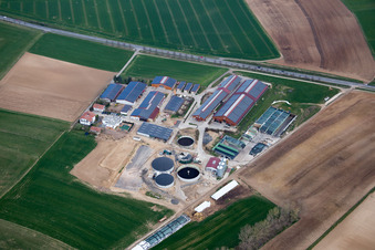 Gehöft des Bauernhofes Karlshof in Roßdorf im Bundesland Hessen, Deutschland