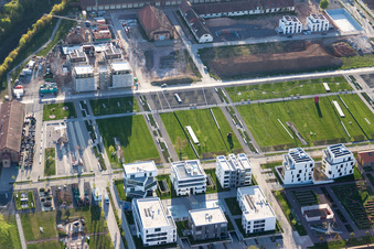 Baustelle des Ausstellungsgelände der Landesgartenschau 2015 in Landau in der Pfalz im Bundesland Rheinland-Pfalz, Deutschland