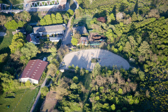 Schrägluftbild von Landesgartenschau 2015 in Landau in der Pfalz im Bundesland Rheinland-Pfalz, Deutschland