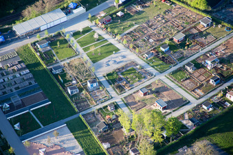 Landesgartenschau 2015 in Landau in der Pfalz im Bundesland Rheinland-Pfalz, Deutschland aus der Luft betrachtet