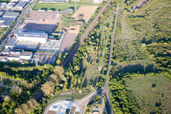 Luftbild von Landesgartenschau 2015 in Landau in der Pfalz im Bundesland Rheinland-Pfalz, Deutschland