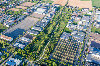 Ausstellungsgelände der Landesgartenschau 2015 in Landau in der Pfalz im Bundesland Rheinland-Pfalz, Deutschland