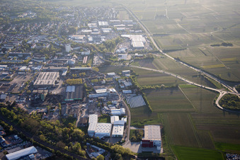 Industriegebiet Nord in Landau in der Pfalz im Bundesland Rheinland-Pfalz, Deutschland von oben