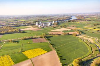Biblis, stillgelegtes AKW im Bundesland Hessen, Deutschland