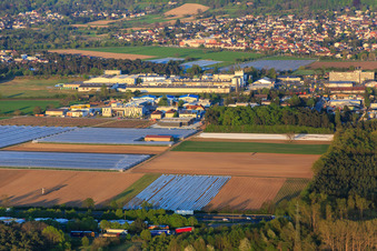 Industriegebiet Sandwiesenstraße aus Westen in Alsbach-Hähnlein im Bundesland Hessen, Deutschland