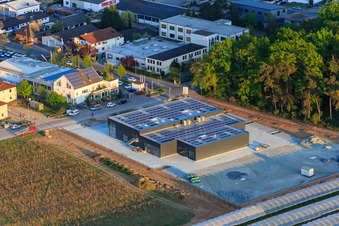 Autohaus Alsbach Bayram GmbH - Alsbach-Hähnlein im Ortsteil Sandwiese im Bundesland Hessen, Deutschland aus der Luft