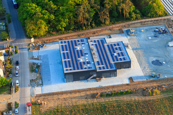 Autohaus Alsbach Bayram GmbH - Alsbach-Hähnlein im Ortsteil Sandwiese im Bundesland Hessen, Deutschland vom Flugzeug aus