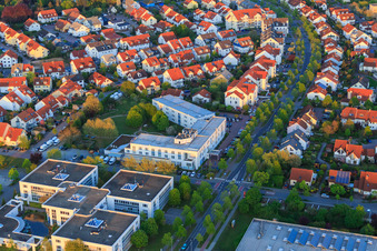 Schrägluftbild von Office Center Bensheim und Allehotel Europa in der Europa-Allee im Bundesland Hessen, Deutschland