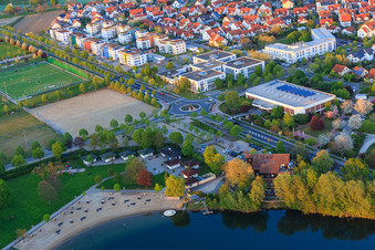 Badesee Golf von Bensheim und Hotel Seeblick im Bundesland Hessen, Deutschland