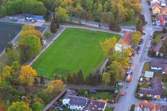 Luftbild von Sportplätze des Sportgemeinde Einhausen 1919 e.V. und des TC Einhausen im Bundesland Hessen, Deutschland