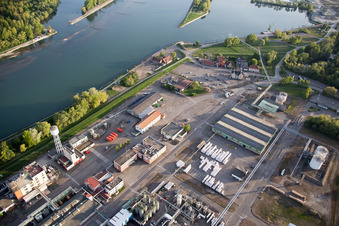 Lauterbourg Industrie am Rhein im Bundesland Bas-Rhin, Frankreich
