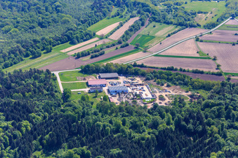 Luftbild von Palatinum Landschafts u. Gartendesign in Hagenbach im Bundesland Rheinland-Pfalz, Deutschland