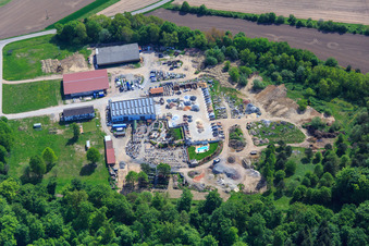 Palatinum Landschafts u. Gartendesign in Hagenbach im Bundesland Rheinland-Pfalz, Deutschland von oben gesehen