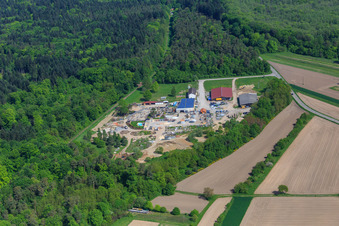 Palatinum Landschafts u. Gartendesign in Hagenbach im Bundesland Rheinland-Pfalz, Deutschland vom Flugzeug aus
