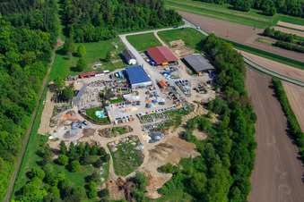 Palatinum Landschafts u. Gartendesign in Hagenbach im Bundesland Rheinland-Pfalz, Deutschland aus der Drohnenperspektive