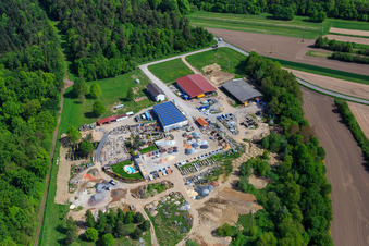 Palatinum Landschafts u. Gartendesign in Hagenbach im Bundesland Rheinland-Pfalz, Deutschland von einer Drohne aus