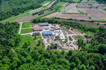 Luftbild von Palatinum Landschafts u. Gartendesign in Hagenbach im Bundesland Rheinland-Pfalz, Deutschland