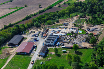 Palatinum Landschafts u. Gartendesign in Hagenbach im Bundesland Rheinland-Pfalz, Deutschland aus der Luft